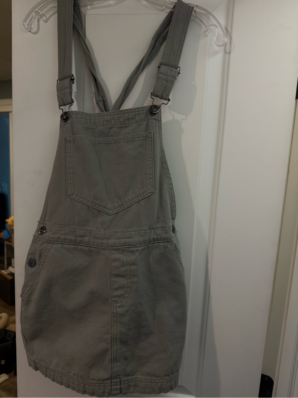 Urban outfitters Casual Grey Denim Overall Skirt